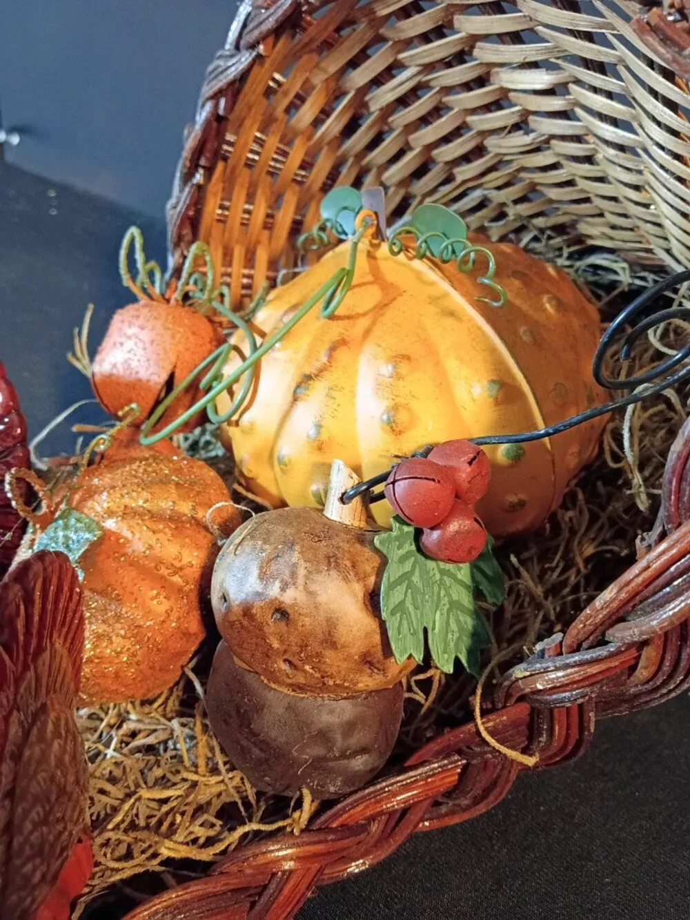 Thanksgiving Cornucopia Turkey S&P Fall Decor Gift Gatherer Collection